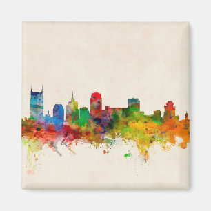 Skyline-Stadtbild Nashvilles Tennessee Magnet
