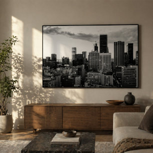 Skyline Stadtbild von Downtown Los Angeles Poster