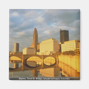 Skyline, Stadtst.-Brücke, Lincoln-LeVeque, Columb Magnet