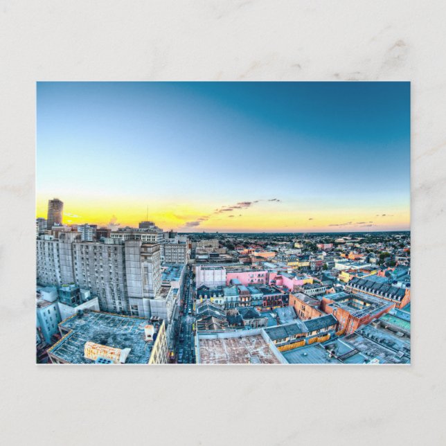 Skyline Sunset (New Orleans, LA) Postkarte (Vorderseite)