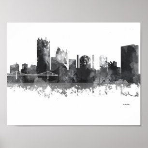 SKYLINE TOLEDOS OHIO POSTER