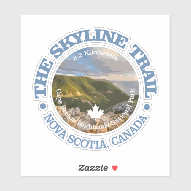 Skyline Trail (Nova Scotia) Aufkleber (Blatt)