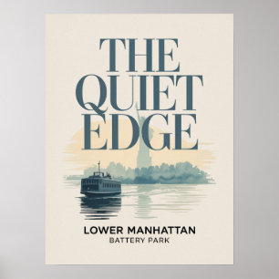 Skyline und Hafen von Lower Manhattan Poster