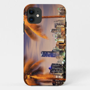 Skyline USA, Florida, Miami an der Dämmerung Case-Mate iPhone Hülle