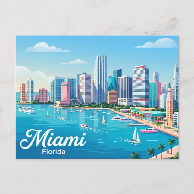 Skyline USA Postkarte (Vorderseite)