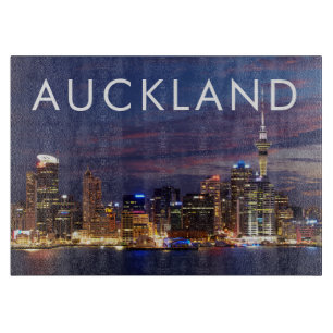 Skyline von Auckland City Schneidebrett