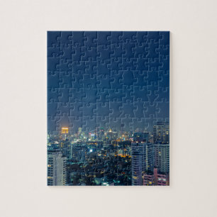 Skyline von Bangkok in der Nacht