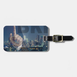 Skyline von Bangkok in der Nacht Gepäckanhänger