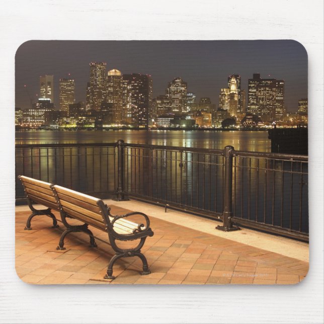Skyline von Boston, Massachusetts 3 Mousepad (Vorne)