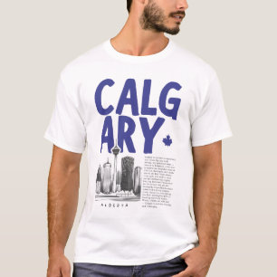 Skyline von Calgary Alberta Kanada T-Shirt
