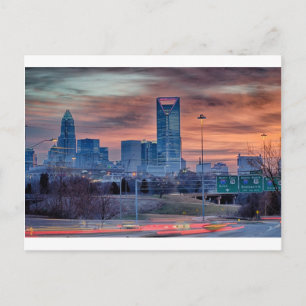 Skyline von Charlotte Postkarte