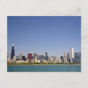 Skyline von Chicago, Illinois, USA. Postkarte