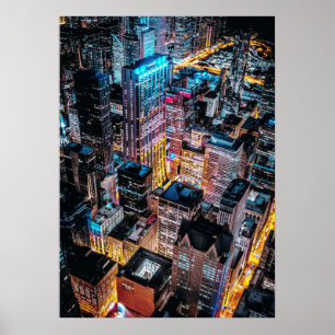 Skyline von Chicago Poster