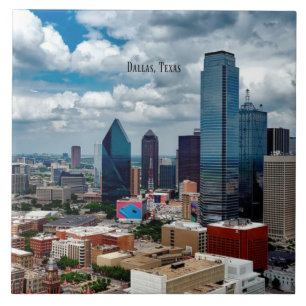 Skyline von Dallas, Texas Fliese