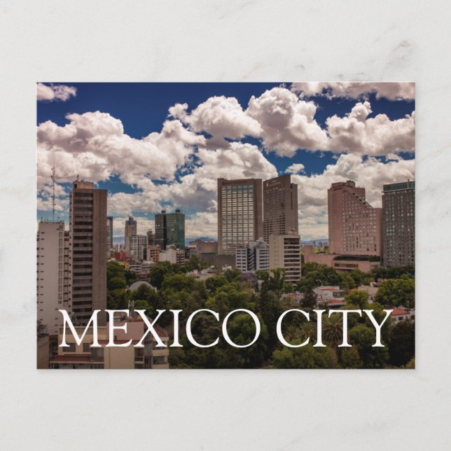 Skyline von den Hotels in Polanco Mexico City Postkarte (Vorderseite)