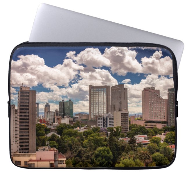 Skyline von den Hotels in Polanco Mexiko City Laptopschutzhülle (Vorderseite)