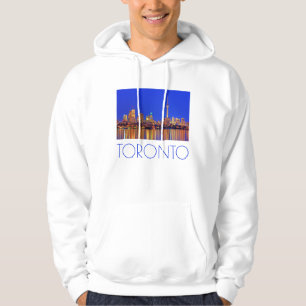 Skyline von Downtown Toronto bei Nacht Hoodie
