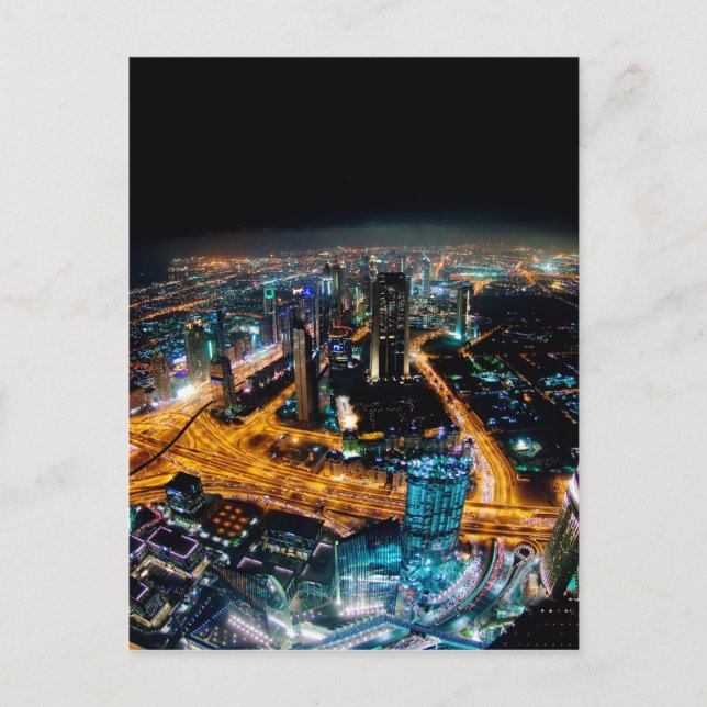 Skyline von Dubai Postkarte (Vorderseite)