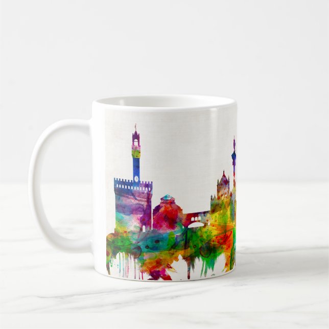 Skyline von Florenz Kaffeetasse (Links)