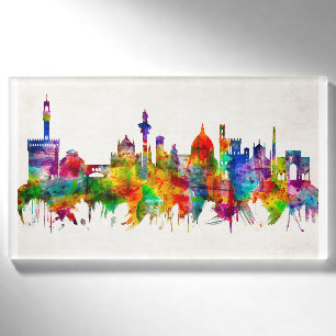 Skyline von Florenz Namenschild