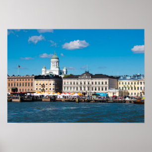 Skyline von Helsinki Poster