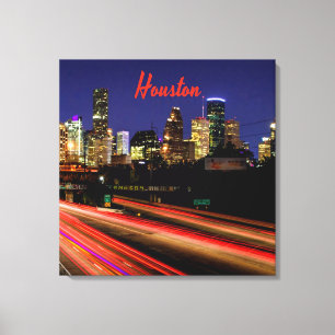 Skyline von Houston Texas Leinwanddruck