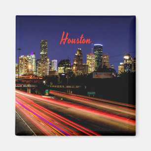 Skyline von Houston Texas Magnet