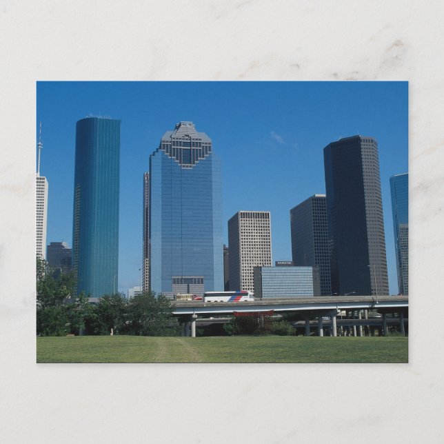 Skyline von Houston, Texas, USA Postkarte (Vorderseite)