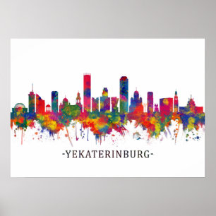 Skyline von Jekaterinburg Poster
