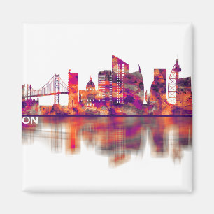 Skyline von Lissabon Magnet