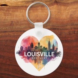 Skyline von Louisville Kentucky USA Schlüsselanhänger