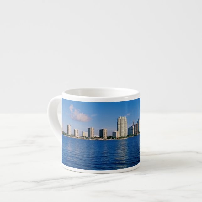 Skyline von Miami, Florida Espressotasse (Vorderseite Links)