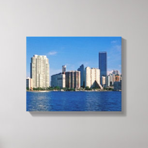Skyline von Miami, Florida Leinwanddruck