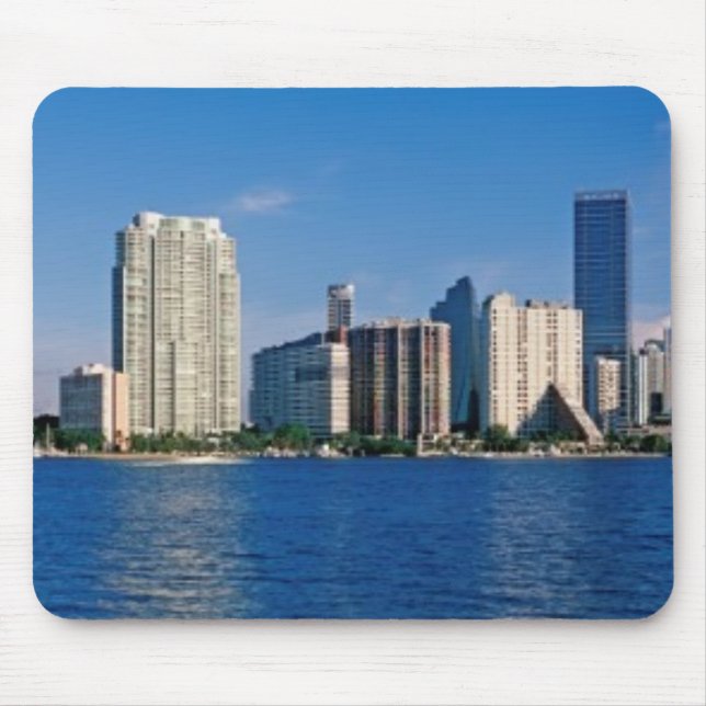 Skyline von Miami, Florida Mousepad (Vorne)