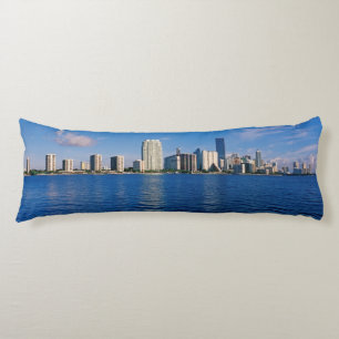 Skyline von Miami, Florida Seitenschläferkissen