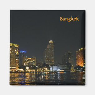 Skyline von Nacht Bangkok Magnet