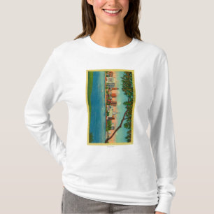 Skyline von Oakland über See Merritt T-Shirt