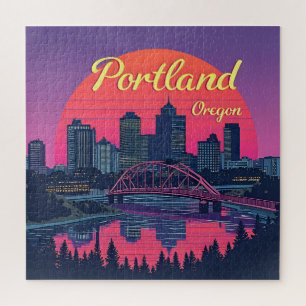Skyline von Portland Oregon