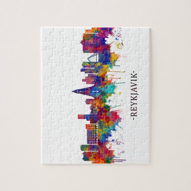 Skyline von Reykjavik (Vertikal)