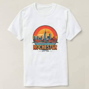 Skyline von Rochester City New York USA T-Shirt