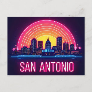 Skyline von San Antonio Texas Postkarte