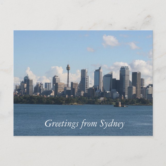 Skyline von Sydney Postkarte (Vorderseite)