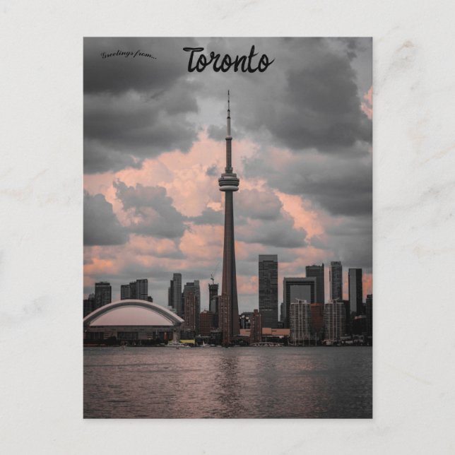 Skyline von Toronto Ontario Kanada Postkarte (Vorderseite)