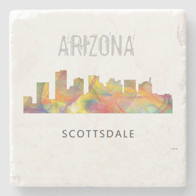 SKYLINE WB1 SCOTTSDALE, ARIZONA - STEINUNTERSETZER (Vorderseite)