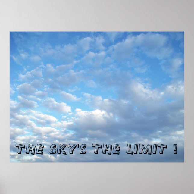Sky's The Limit Poster (Vorne)