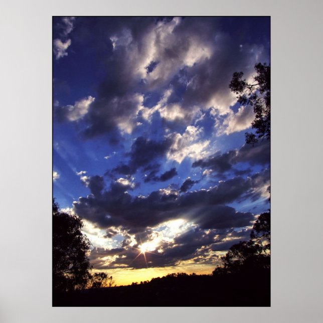 Skyscape funkelndes Poster (Vorne)