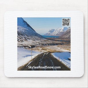 SkySeaRoadSnow - Maus-Pad Mousepad