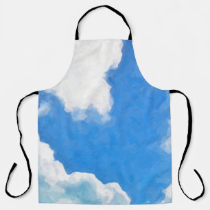 Skysky,painting,szene,spring,blue,art,fine,abstrac Schürze