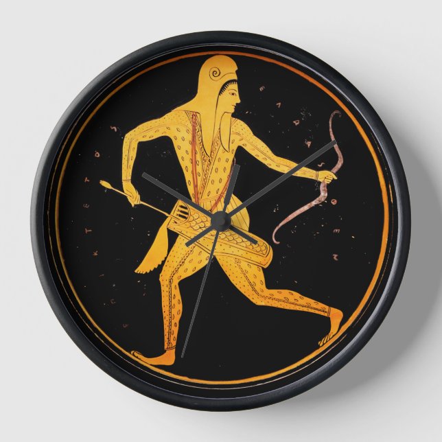 SKYTHIAN ARCHER Tondo griechischer Dachziegel Abbi Uhr (Vorderseite)