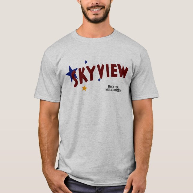 Skyview Drive-In-Theater-Bildschirm Brockton-T-Shi T-Shirt (Vorderseite)